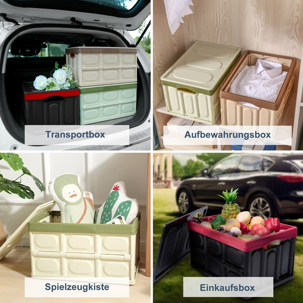 BUGUUYO Zusammenklappbare Aufbewahrungsbox Wäschekorb  Regal-organizer-behälter Aufbewahrungskoffer Für Kleinigkeiten Faltbare  Aufbewahrungsbox