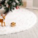 Yorbay Weihnachtsbaumdecke aus Kunstfell weiß, rund Rock für Tannenbaum, Christbaum Unterlage 78cm / 90cm / 122cm / 150cm